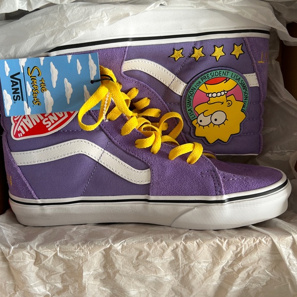 Limited Edition The Simpsons ™️ x Vans Lisa Simpson Sneakers | New In Box - Picture 12 of 16